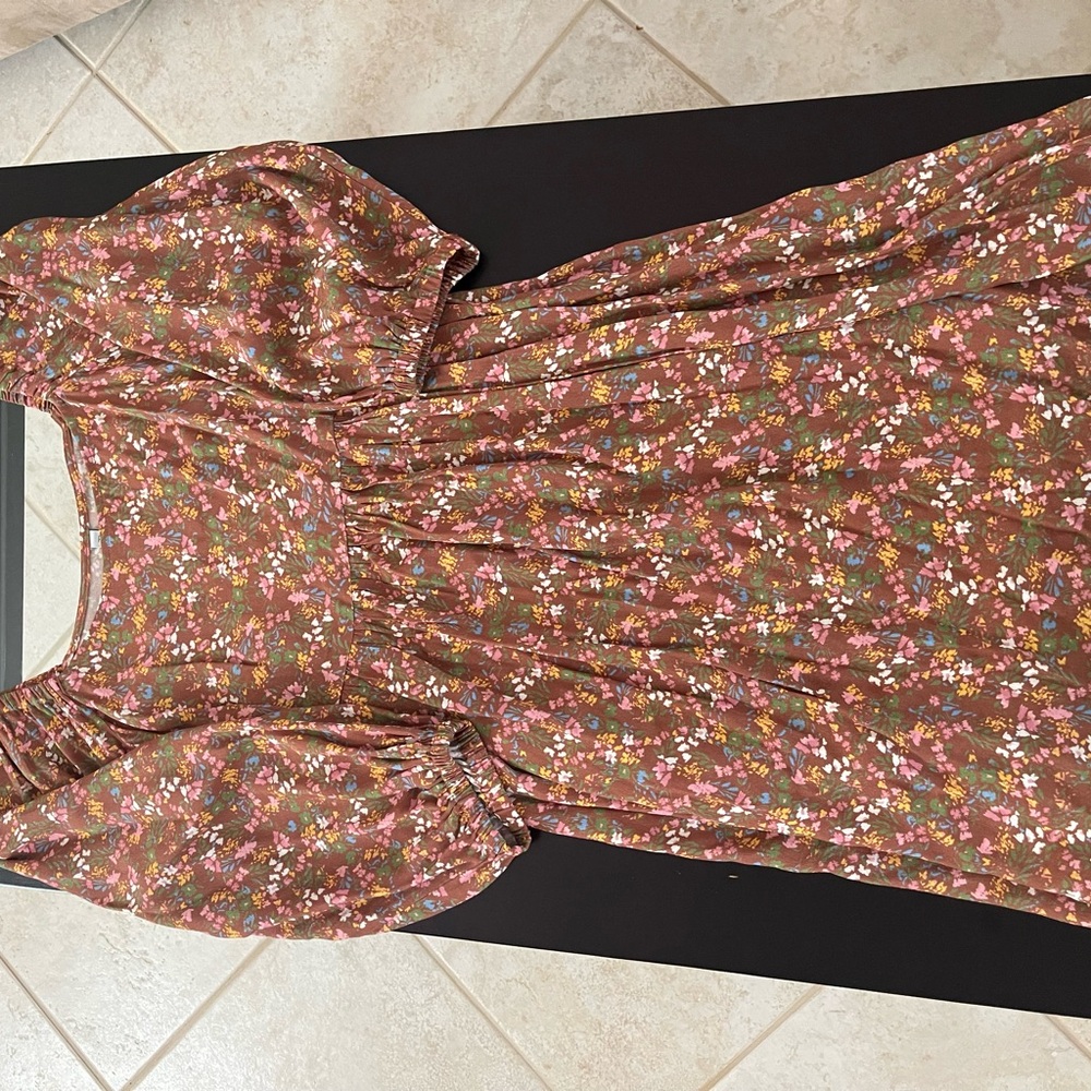 Floral Brown Dress
